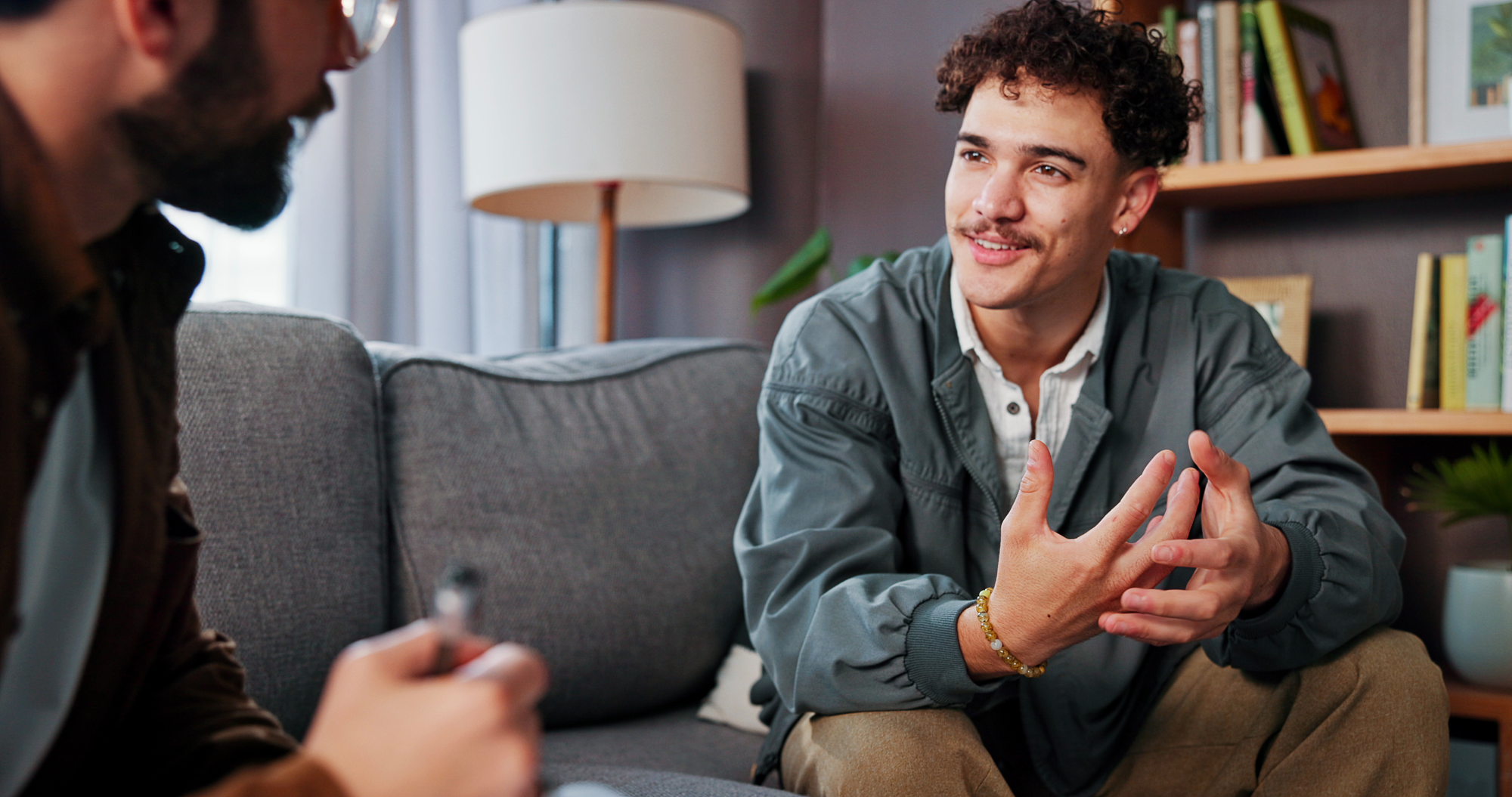 Person in an addiction treatment session covered by Highmark in West Virginia