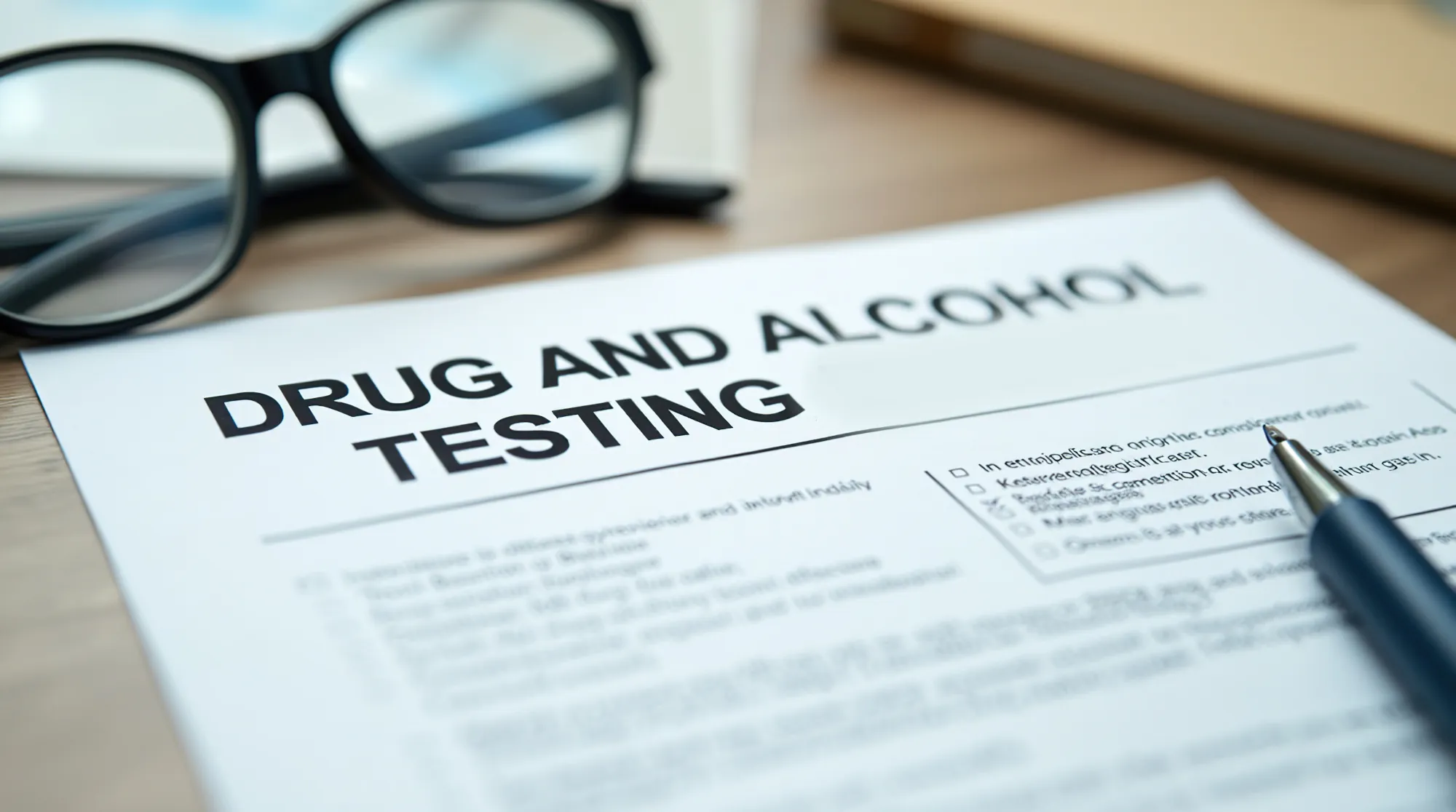 Drug and alcohol testing Drug and alcohol testing
