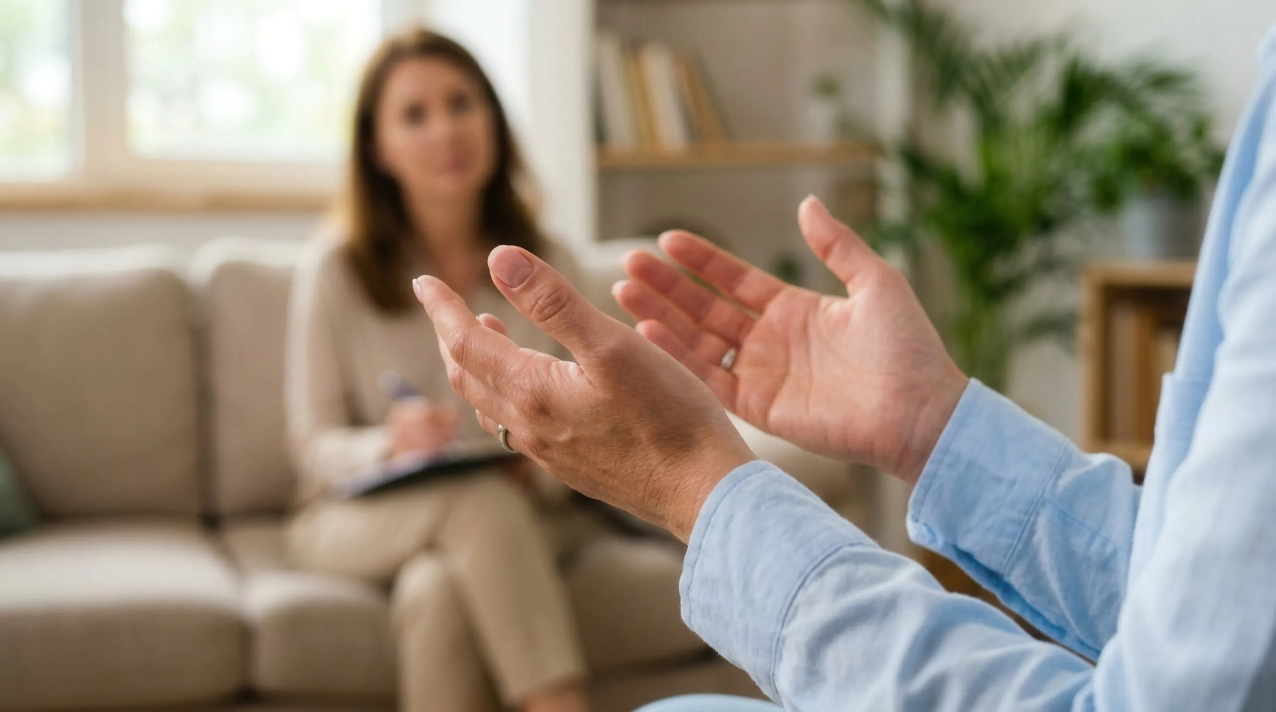 /how-to-cope-with-alcoholic-wife-1. Husband learning how to cope with an alcoholic wife and set healthy boundaries.